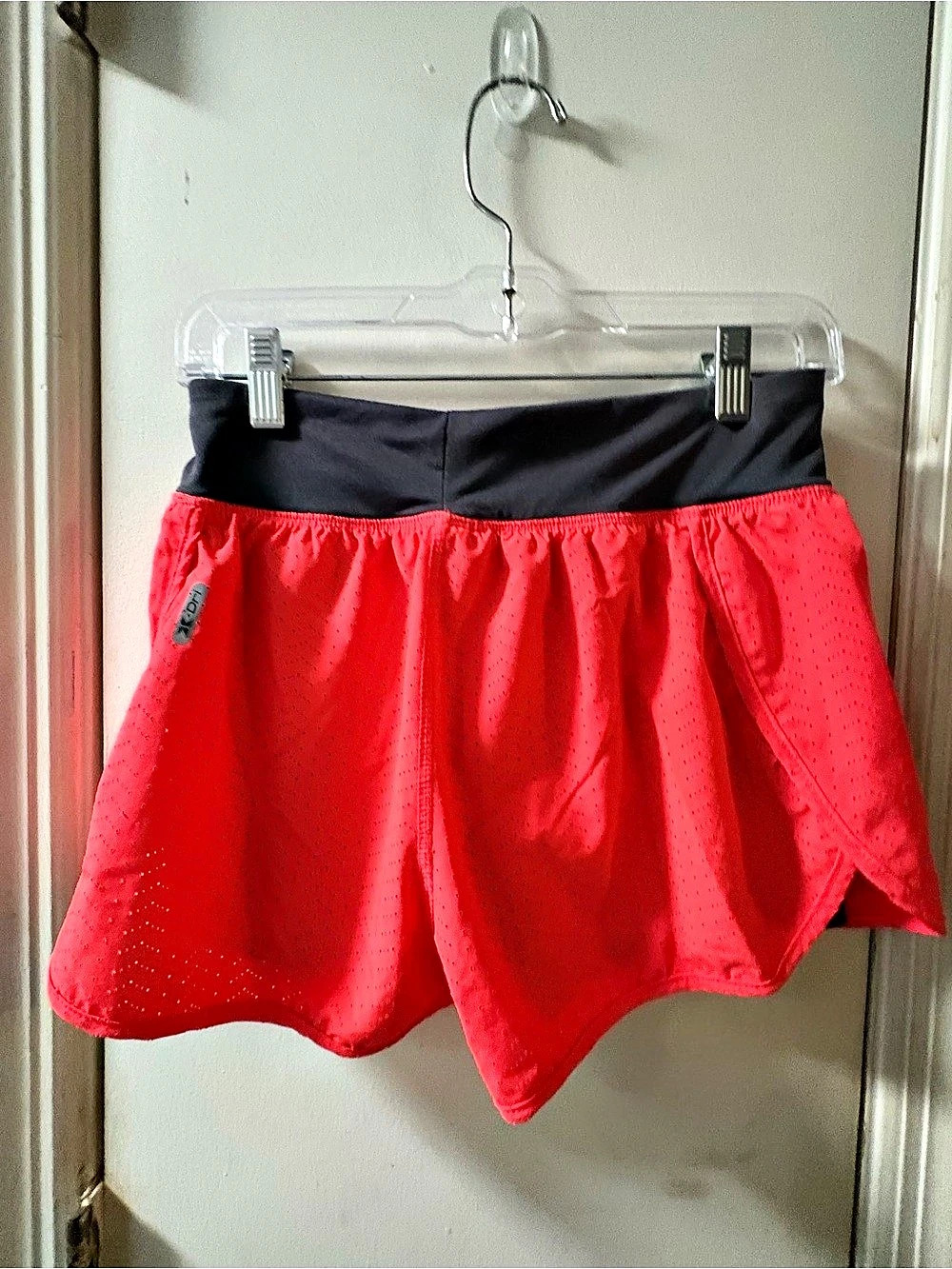 RBX Athletic Running Shorts in Red & Black size small